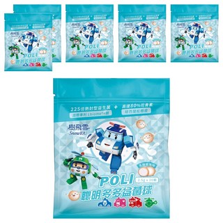 SnowIOU 樹飛雪 POLI 聰明多多益菌球 乳酸菌風味, 6個, 50g