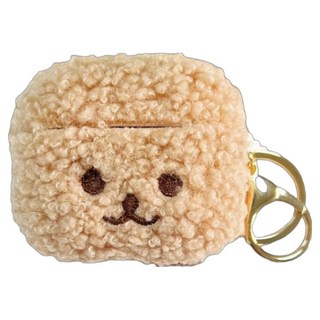 Delirium 絨毛耳機保護套 適用於AirPods 1/2代 TYPE1, 棕色, 1個, 單一商品