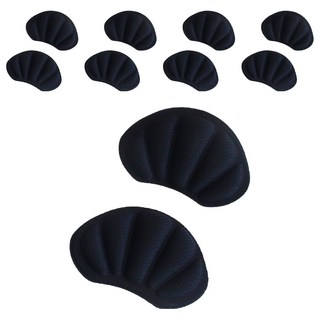 쏘블랑 뒤꿈치 까짐방지 쿠션 운동화 구두 패드 양발 세트, 블랙, 5세트
