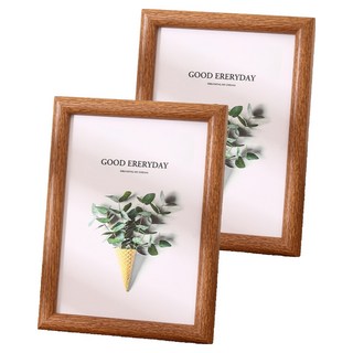 Labovia 簡約原木桌上型海報支架木框, 2個, 款式 2
