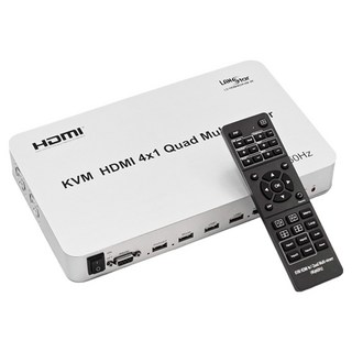 LAN Star 4K 60Hz HDMI KVM 切換器 4x1 多畫面分割器 四分割, 1個, LS-HDM402KVM-4K
