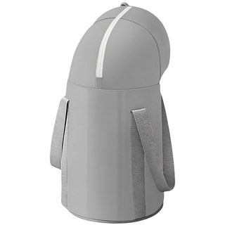 紅點生活 加板穩固加高鎖溫泡腳桶, 霧灰, 1個