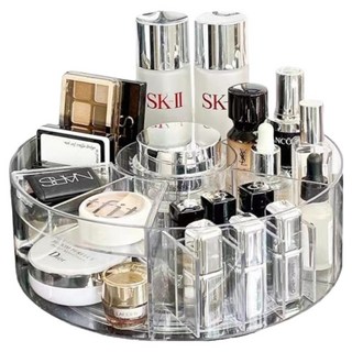리빙공감 회전형 화장품 악세사리 영양제 정리 수납함, 투명, 1개