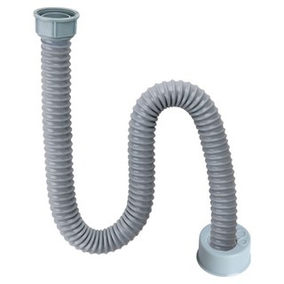 와이넷 국산 싱크대호스 100cm + 악취방지캡 세트, 그레이, 1세트