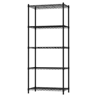 KI WISH 居家生活 輕型五層置物架, 質感黑, 5層