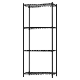 KI WISH 居家生活 輕型四層置物架, 質感黑, 4層