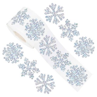 Salimon 雪花水晶裝飾貼紙 500入, 混合顏色, 1個