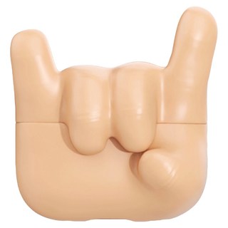 Koios 搖滾手勢矽膠耳機殼, 淺黃色, 1個, Airpods Pro/Pro2