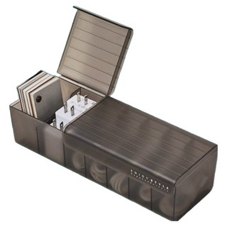 Make Mine 分隔式多功能電線電纜整理收納盒, 黑色, 1個