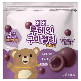 貝兒 Q脆球 金盞花葉黃素, 48g, 1個, 葡萄