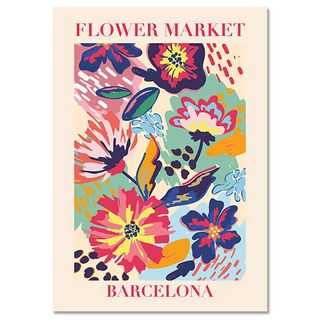 Dinaro 藝術抽象植物海報 類型 6