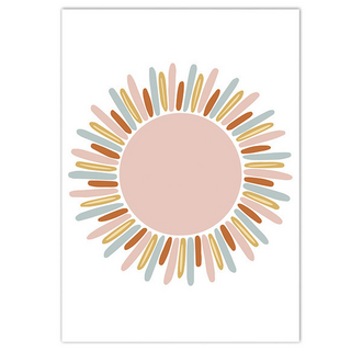 Dinaro 太陽雲朵彩虹雨滴海報 2號