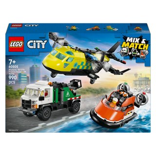 레고 시티 비행기 서비스 트럭 호버크래프트 리믹스 60505, 혼합색상, 1개