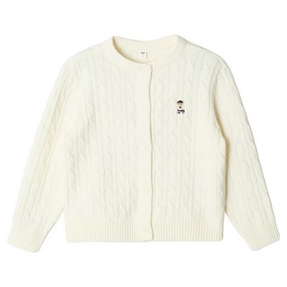 스파오키즈 아동용 코튼블렌드 쿠디 케이블 카디건
