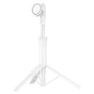 VOORCA CB 磁吸藍牙自拍棒 150cm, 白色, 1個, WS-22001-4