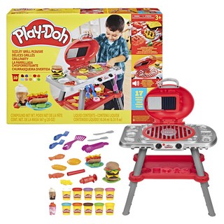 Hasbro 孩之寶 Play-Doh 培樂多 滋滋作響烤肉架BBQ套組 G0500, 混合色, 3.71kg, 1套