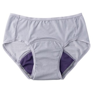 GoMoond 月亮褲 棉感日用中腰吸血內褲, 隱形灰