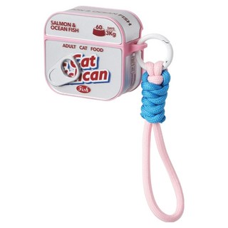 Wakcas 耳機保護殼 Airpods Pro 2適用, 貓咪粉, 1個, 單一商品