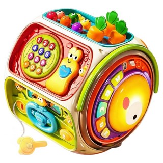 PLAYFUL TOYS 頑玩具 九面拍拍鼓 18個月適用, 混和顏色, 1個