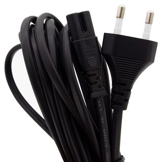 HDtop 韓國製 AC 8字電源線 黑色插頭 HT-AC072, 1個, 10m