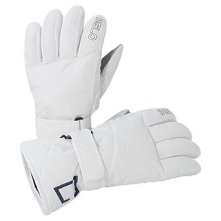 inslo 女性滑雪/滑雪板防寒手套 雙手穿戴組 RIG-4356, 白色, 1套