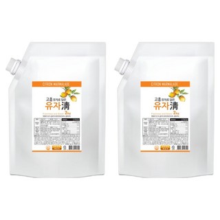 참다음 전남 고흥 유자청 파우치, 2개, 2kg