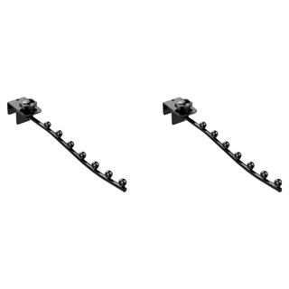 Skywiz 多用途壁掛式晾衣架 2入, 黑色