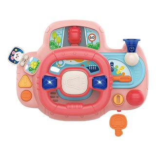 PLAYFUL TOYS 頑玩具 聲光方向盤, 粉色, 1個