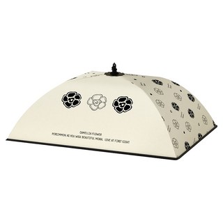 Kyhome 山茶花加厚折疊保溫菜罩/食物保鮮罩/餐桌罩/飯菜罩 方形, 1個