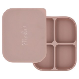 블루마마 모두아이 이유식 실리콘 큐브 4구, 372ml, 소프트핑크, 1개