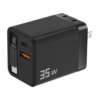 UTA 摺疊電源供應器 IC15, 黑色, 1個