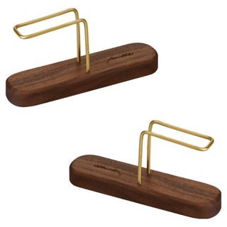 폴롭스 커피필터 거치대, 원목, 2개