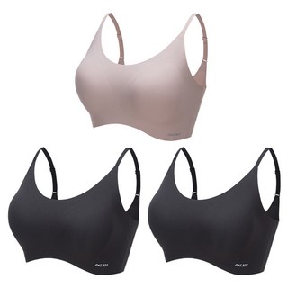 ONE BOY 無尺碼無鋼圈舒適無痕內衣3件組 肩帶款