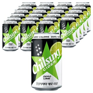 칠성사이다 제로 라임, 355ml, 24개
