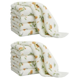 올키친 초극세사 강력 물흡수 요술행주 화이트 플라워, 10개