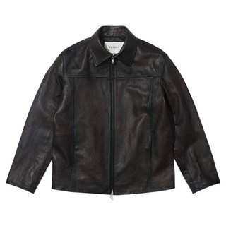 플라즈 티아이포맨 남성용 오일링 가죽 집업 점퍼 M236CLT001M