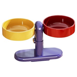 PASTEL PET 寵物高度角度可調式吸盤碗 FREE, 紫色, 1個