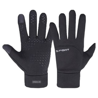어반카 스포츠 논슬립 터치 방한 장갑, 블랙