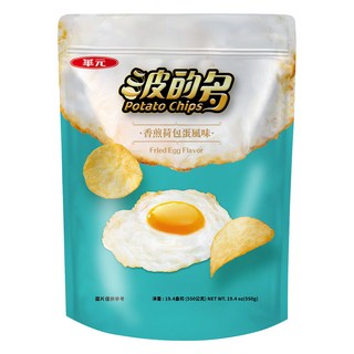 華元 波的多洋芋片 香煎荷包蛋風味, 550g, 1個