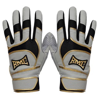 BMC BASEBALL MEMBERS CLUB PRO 2026 灰色版 Pitted 打擊手套 左右套組, 灰色 + 黑色, 1套