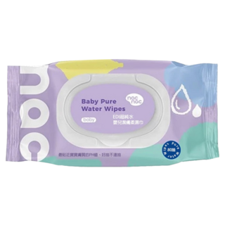 nac nac EDI 嬰兒潔膚柔濕巾 掀蓋式 80張, 1個, 1個裝, 250gsm