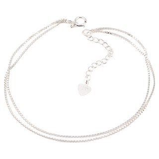 MINIART 女款 925純銀 方形雙鍊 方形手鍊 MU223