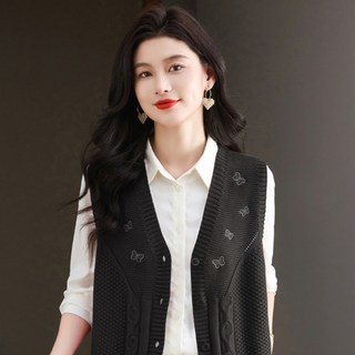 POPLARNC 女款賽可V領針織背心 P26SPV121227