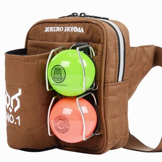 부쿠로혼마 서포트 24 파크골프 파우치, 월넛 브라운, 1개