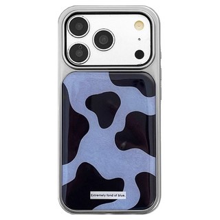 韓國 VIVIFY iPhone 藝術牛藍色環氧樹脂手機殼