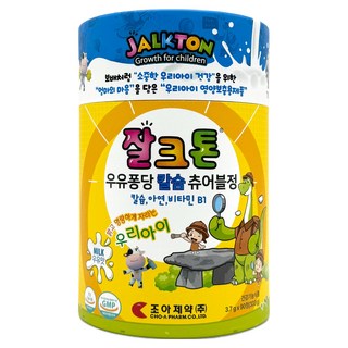 JALKTON 牛奶噗通鈣質咀嚼錠 333g, 1個, 90錠