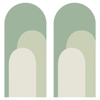 지코 이지고 유럽풍 기하학 패턴 PVC 스티커 벽지 2p, CAW 003