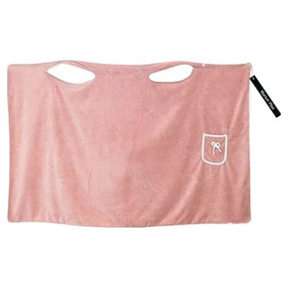 마켓플랜 리본 포켓 소프트 목욕 가운 타월, 1개, 핑크