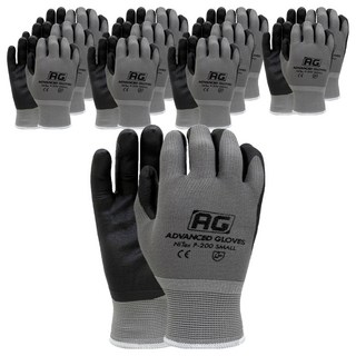 NiTex NBR塗層 AG 工作手套 雙手穿戴組 S, 灰色, 12套