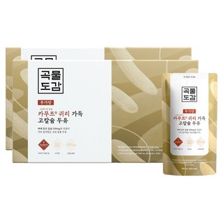 곡물도감 카무트 브랜드밀 함유 귀리 가득 고칼슘 무가당 두유, 180ml, 30개